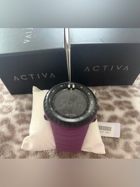 Ativa Purple Sport Watch with Black Bezel